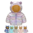 thumbnail image 5 of Kids Toddler Baby Boys Girls Coat Hooded Light Puffer Padded Jacket Windproof Outwear Snowsuit 0-4T, 5 of 5