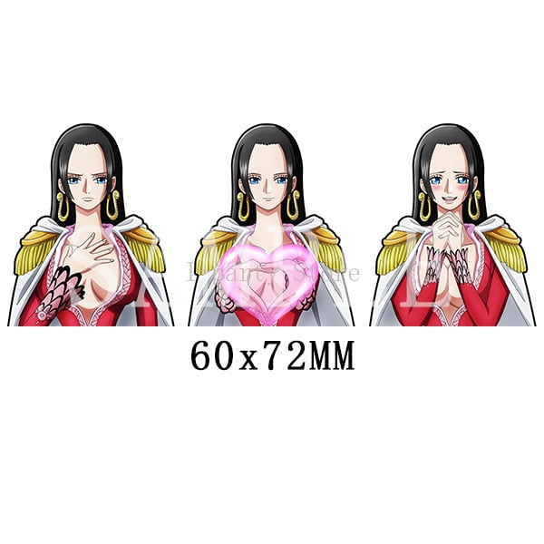 Lleva contigo a la tripulación de One Piece: calcomanías para autos en 3D de Luffy, Nika y Zoro, talla S