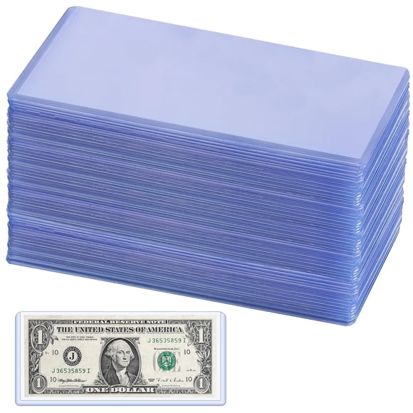 Soporte para billetes Uncle Paul, PVC transparente, 60 unidades PN03L60
