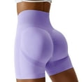 thumbnail image 1 of Gibobby Falda Shorts Mujer Pantalones cortos de yoga de fitness para mujer Pantalones cortos de equitación de de cintura alta Pantalones cortos de levantamiento de cadera de v(Morado, XL), 1 of 5