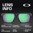 thumbnail image 4 of Oakley OO9102 Holbrook Court Square Shaped Non-Polarized Sunglasses for Men - Includes Official Eyewear Kit - Matte Black Frame with Prizm Road Jade Lens, 4 of 6