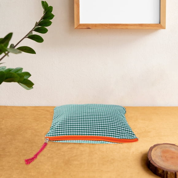FESTFENDS Estuche De Lino Y Para Maquillaje Con Retro Y Gran Capacidad De Almacenamiento