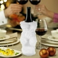 thumbnail image 3 of MRLESS Champagne Bottle Cover White Faux Fur Wine Bottle Bag Christmas Decoration, 3 of 6