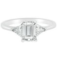thumbnail image 3 of Vintage Style Aascher Trillion 3 Stone Engagement Anniversary Ring (9), 3 of 4