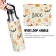 thumbnail image 4 of Yayeee 33oz Insulated Water Bottle Double Wall Stainless Steel with Flip Straw Lid, Halloween Cute Pumpkins, 4 of 7