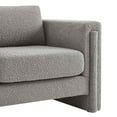thumbnail image 6 of Armchair Accent Chair, Light Grey Gray, Fabric, Living Kitchen Cafe Bistro Hospitality Restaurant, Modern Contemporary HB34794, 6 of 9