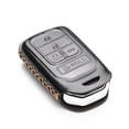 thumbnail image 3 of Vitodeco Genuine Leather Smart Key Keyless Remote Entry Fob Case Cover with Key Chain for Honda Civic, Fit, Accord, Pilot, CR-V (5 Buttons, Black), 3 of 5