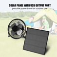 thumbnail image 3 of Fosa USB Fan,3W 6V Outdoor Solar Panel Portable Mini Fan USB Cooling Kit Accessory, Solar Panel Fan, 3 of 8