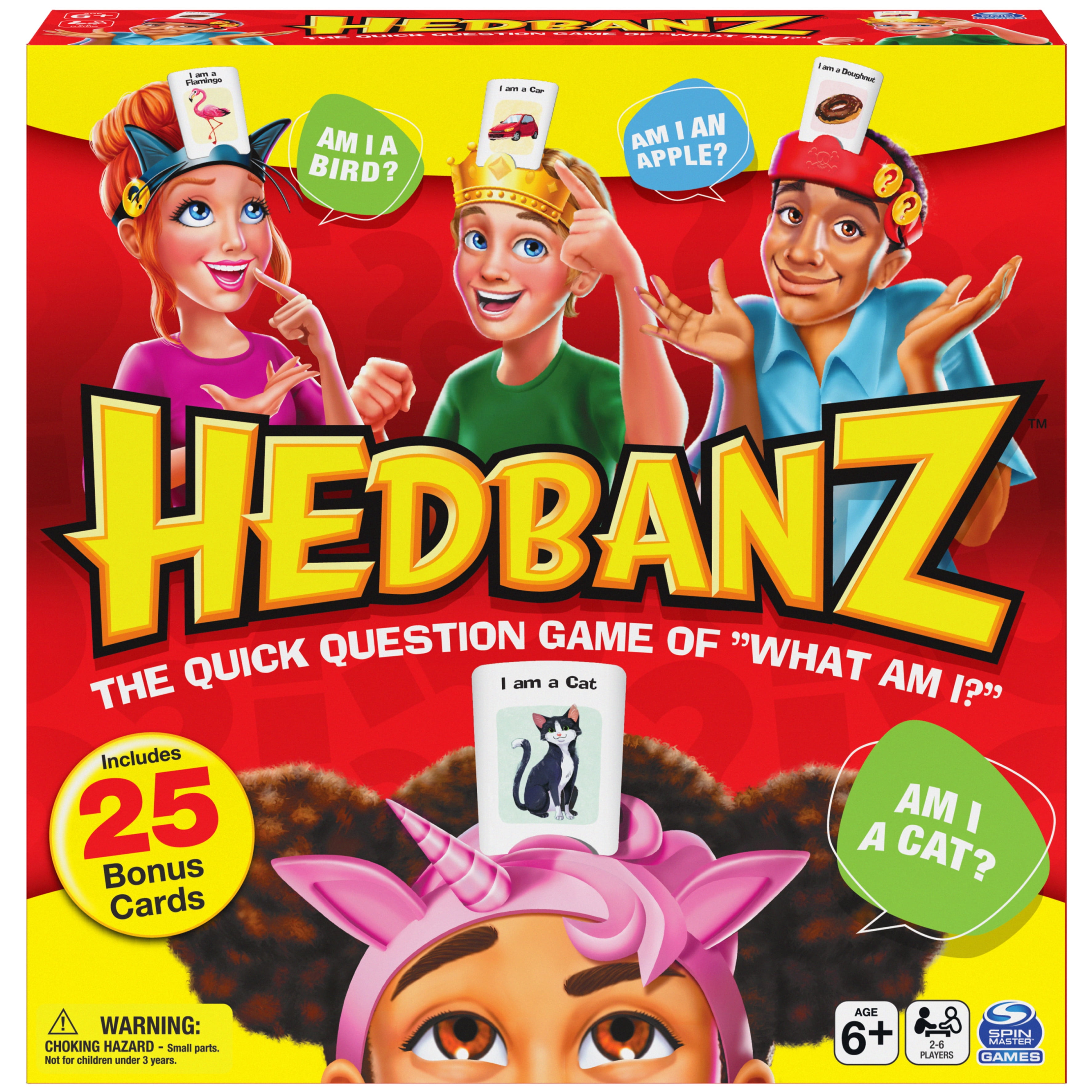 Hedbanz Picture Guessing Game with 25 Bonus Cards, for Kids and Families  Ages 6 and up, Walmart Exclusive