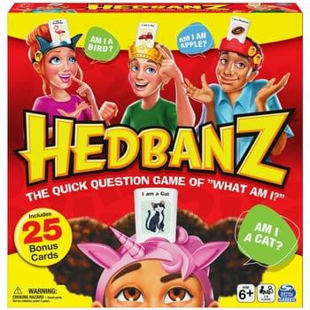 Hedbanz Picture Guessing Game with 25 Bonus Cards, for Kids and Families Ages 6 and up, Walmart Exclusive