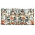 thumbnail image 7 of Yayeee Kitchen Curtains Tier Set of 2 Light Filtering 57"x24" Over Sink Window Panels, Mountain Pattern, 7 of 7