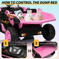 thumbnail image 6 of CazToi 24V Ride On Dump Truck with Dump Bed with Remote Control Ideal Gift for Kids 3+, 6 of 8