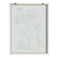 thumbnail image 4 of Kate and Laurel Blake Mid Century Modern Lotus Framed Printed Glass Wall Art by Rachel Lee of My Dream Wall, 18x24 Natural, Colorful Nature Art for Wall, 4 of 9