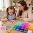 thumbnail image 5 of hautllaif 10,000pcs Fuse Beads Kit – 24 Colors 2.6mm Melting Beads, Complete Set with Pegboards, Tweezers & Ironing Paper, Endless DIY Crafts for Kids, Perfect Birthday & holiday gift, 5 of 6