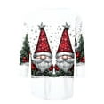 thumbnail image 5 of JURANMO Christmas Clearance Christmas Shirts for Women Funny Santa Claus Print 3/4 Sleeve Tops Blouses 2024 Dressy Casual Crewneck Holiday T Shirts Multicolor XXL, 5 of 6