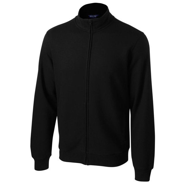 SportTek Men's Colorfast Comfortable FullZip Sweatshirt