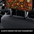 thumbnail image 4 of Kdxio Autumn Leaves Pattern Print 2 Piece Car Head Rest Covers Set Auto Front/Rear Seats Headrest Cover Universal Fit Most Cars,Sedan, SUV, 4 of 9