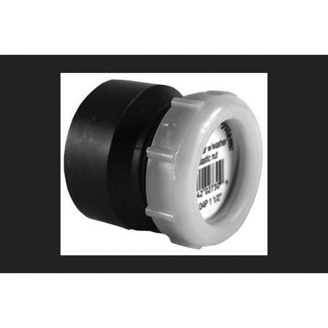 Adaptador de trampa ABS Charlotte Pipe de 1.5 pulgadas para MPT x 1.25 pulgadas