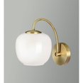 thumbnail image 2 of Adesso 10.5" Magnolia Wall Lamp, Antique Brass, 2 of 2