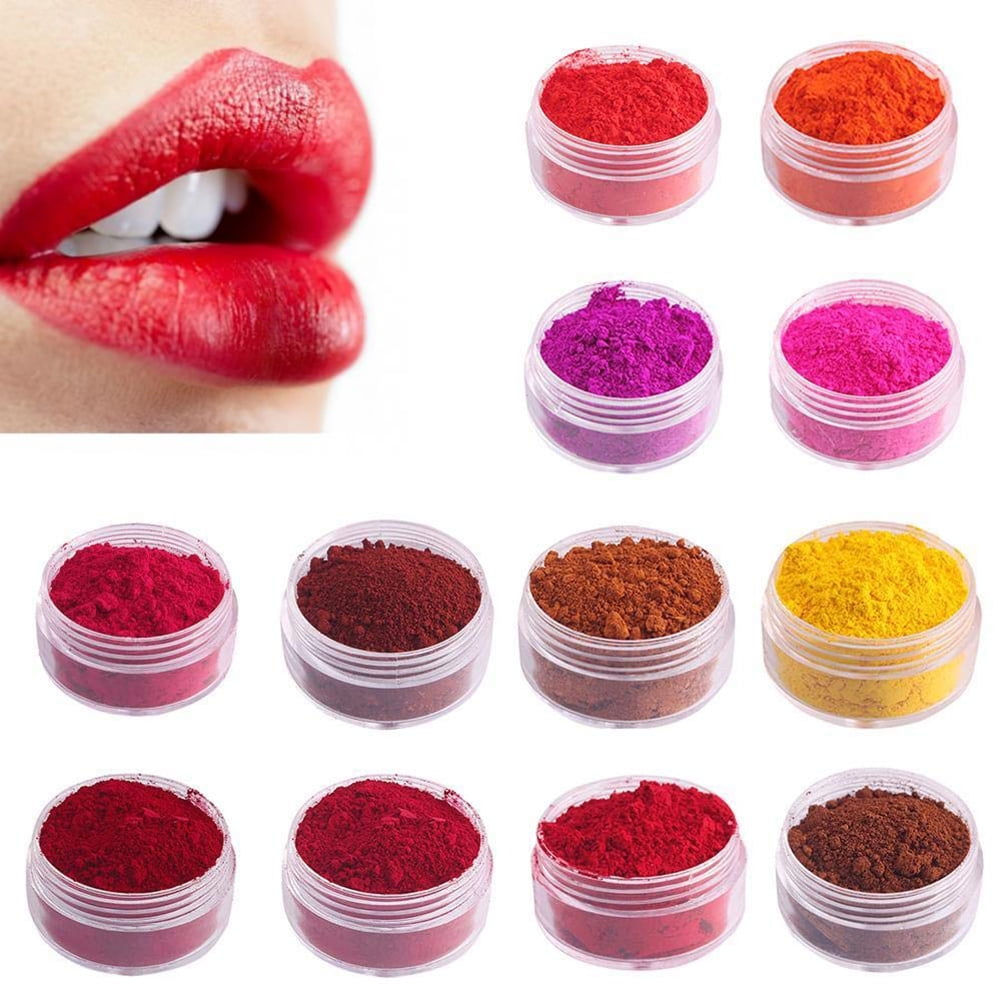 38-65 colors Pigment Powder for Diy Lip Gloss Material Lip Glaze Pigment  for DIY Lipgloss Making Kit Long Lasting Lips Makeup 1g