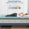 thumbnail image 3 of Extra Firm Mattress Topper King 4-inch Memory Foam + Support Foam, Double-Sided for Sleeping, Pain Relief, High-Density Firm Mattress Topper with Removable Cover, CertiPUR-US Certified, 80" x 76", 3 of 8