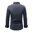 thumbnail image 4 of Men's Button-Down Shirt for Businessmen and Office Workers Slim-Fit Business-Casual Top Long-Sleeve Turn-Down Collar Apparel Available Professional Wear Classic Design Office Attire, 4 of 4