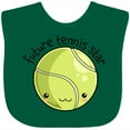thumbnail image 3 of Inktastic Future Tennis Star- Cute Tennis Ball Boys or Girls Baby Bib, 3 of 4