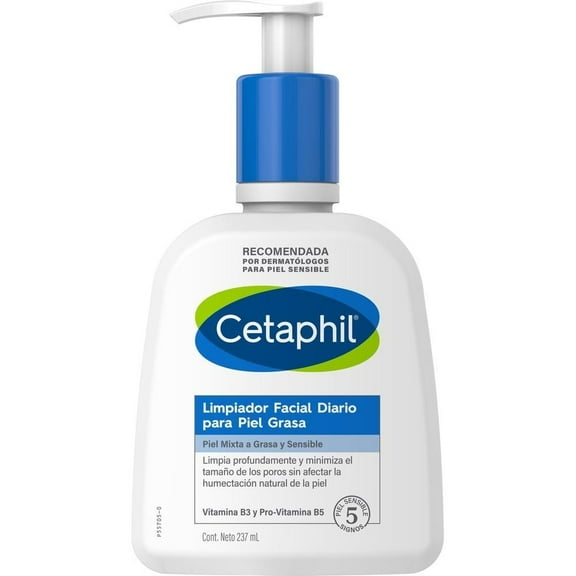 Limpiador facial Cetaphil diario para piel grasa 237 ml
