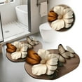 thumbnail image 2 of Alfombra de baño 3D con flores, antideslizante y absorbente, para el baño, la ducha, el inodoro y la entrada principal, con forma única, decorativa., 2 of 6