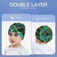 thumbnail image 6 of Sikiie Green Mosaic Glass Toddler Beanie Kids Beanie Hat Warm Winter Hats for Boys Girls Knit Cap, 6 of 7
