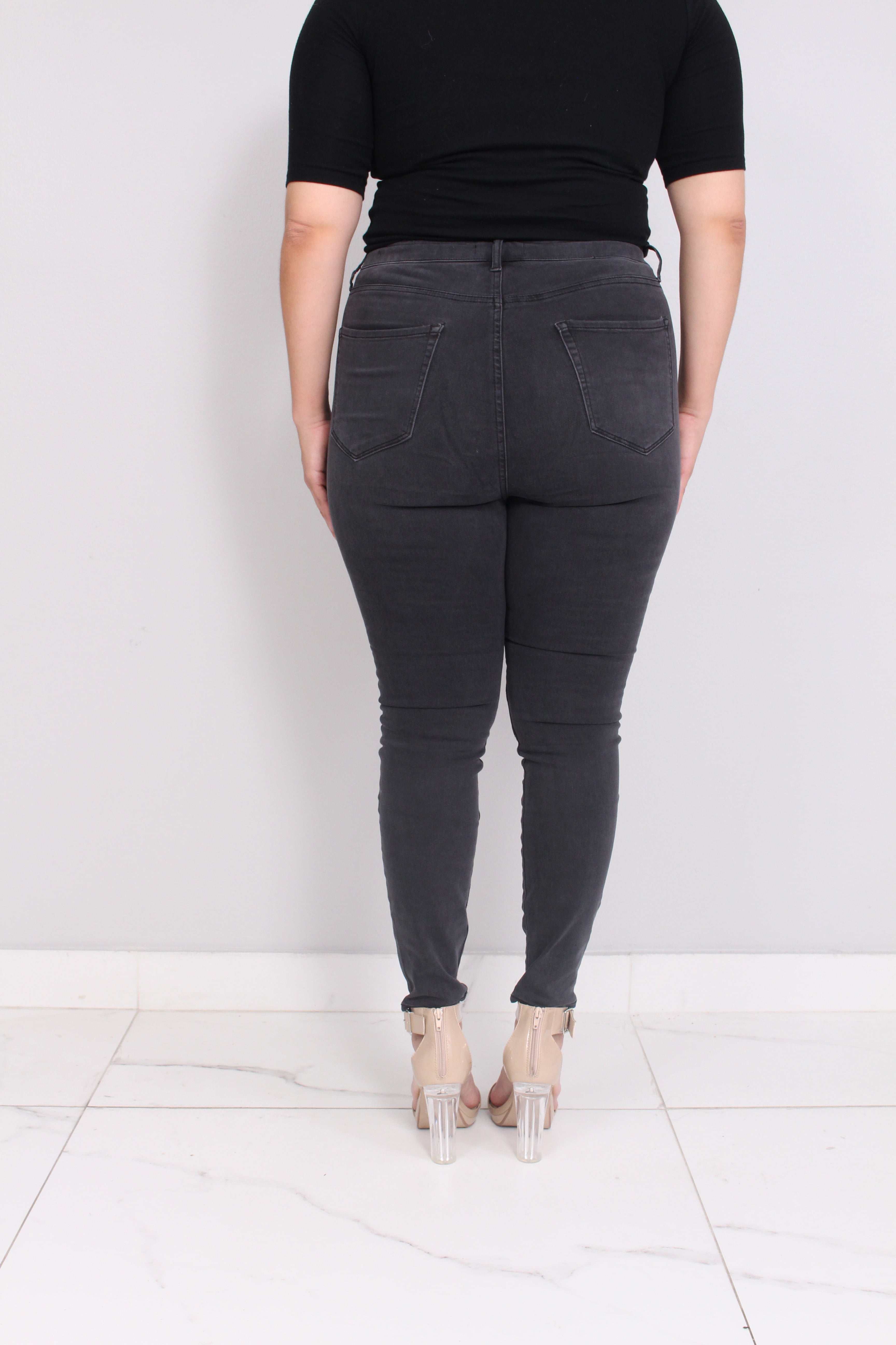 grey jeans womens plus size