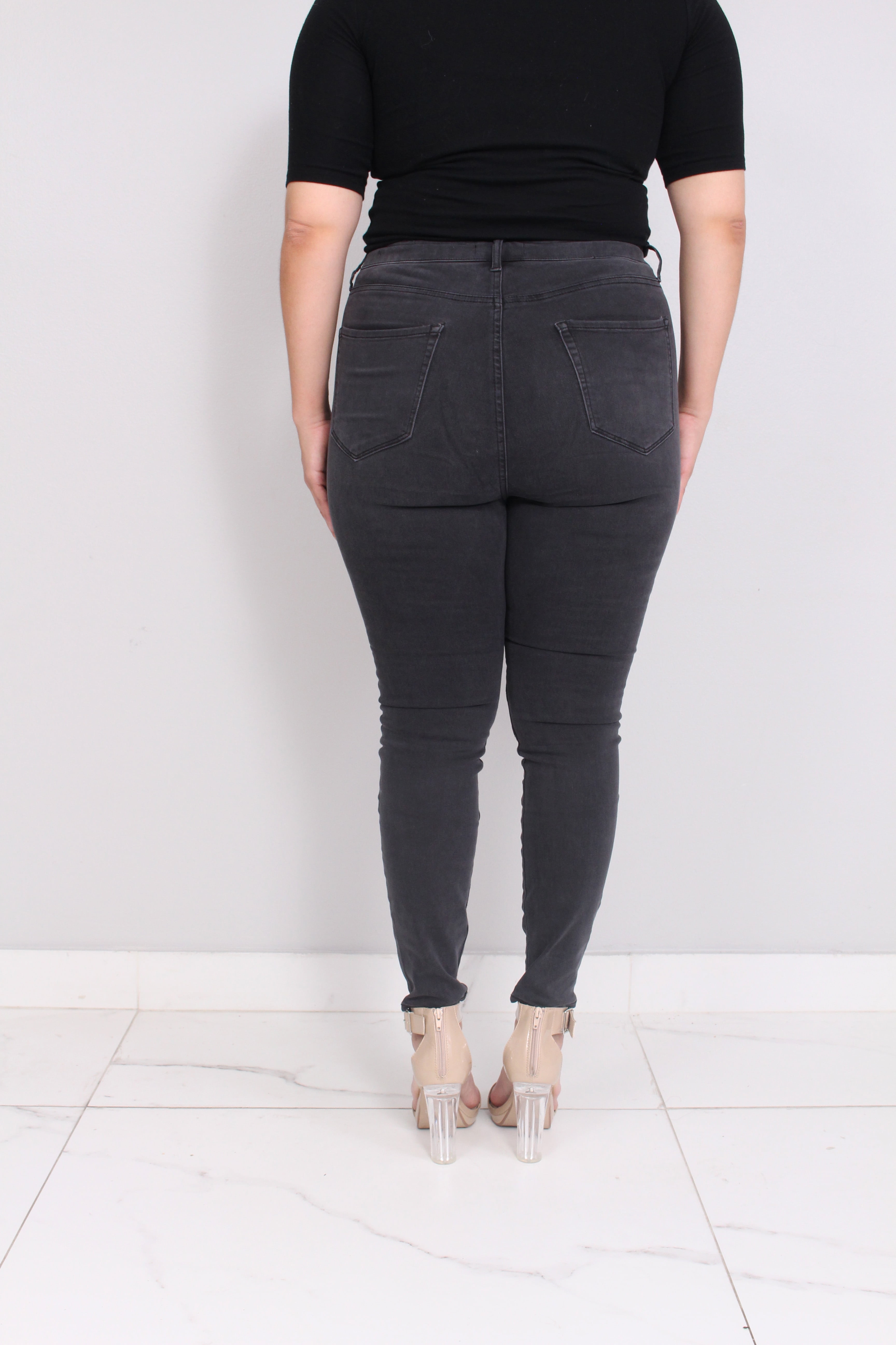 grey moto jeans womens