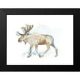 thumbnail image 2 of Loreth, Lanie 18x15 Black Modern Framed Museum Art Print Titled - Watercolor Moose, 2 of 5
