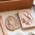 thumbnail image 4 of Cookie Cutter Set RongSheng Wooden Cookie Cutter Flower Pine Hand Carved Animal Footprint Mold Used for DIY Muffin Biscuit Fondant Cake Decorating Bak, 4 of 5