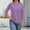 02# Light Purple, variant on 2026 Women'S 3/4 Sleeve V Neck Lapel Button Up Loose Fit Solid Color Casual Blouses,Gray Xxl