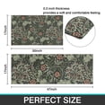 thumbnail image 7 of Green Pioneer Flower Pattern Kitchen Rugs Sets Of 2,Anti Fatigue Kitchen Mat Rugs Non Slip Washable,Decorative Kitchen Floor Mats for Kitchen,Sink,Laundry,17"x30"+17"x47", 7 of 7
