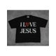 thumbnail image 1 of Cotton Comfort Blend 'I Love Jesus' Tee for Men – Casual, Vintage Look, 1 of 5
