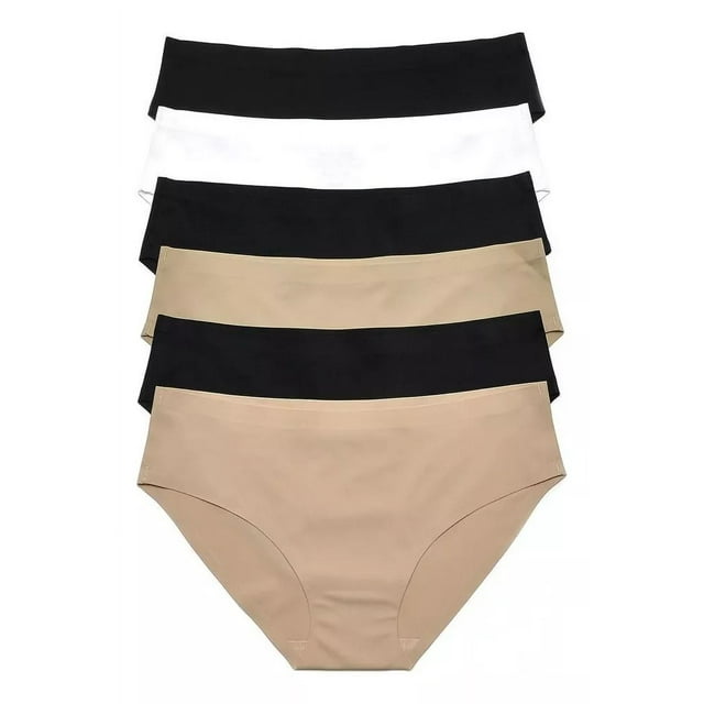 6 Pantaletas Sin Costuras Corte Bikini - Marca Ilys / Lumie
