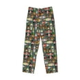 thumbnail image 2 of Vsdgher Alcohol Bottles Print Mens Pajama Pants Sleep & Lounge Pants, PJ Bottoms With elastic waistb and Pockets, 2 of 5