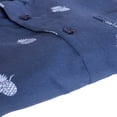 thumbnail image 5 of Visive Mens Big And Tall Short Sleeve Button Shirt, Printed Pineapple Shirts, 5 of 8