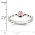 thumbnail image 2 of Bague en Argent Sterling 925 Zircone Cubique Ronde, 2 of 6