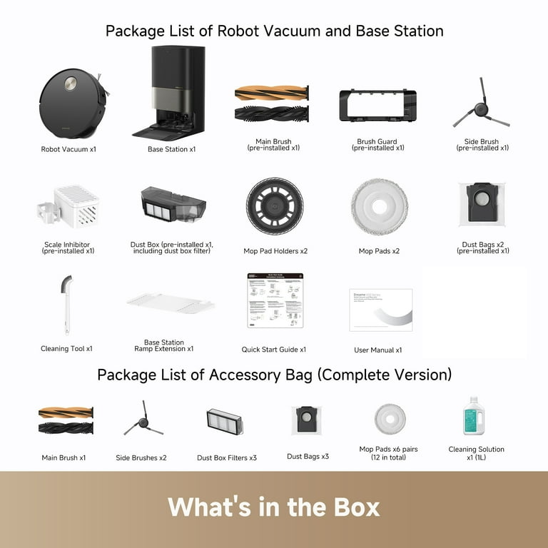 Reusable Dust Bags For Dreame X50 Ultra Series/Aqua10 Series / L50 Ultra / L40s Ultra / L40s Ultra AE / L40s Ultra CE / L10s Ultra Gen2, 3.2L, 3 Pack