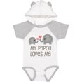 thumbnail image 3 of Inktastic My Papou Loves Me Grandchild Boys or Girls Baby Bodysuit, 3 of 5