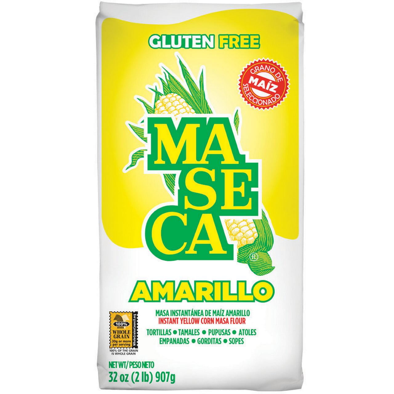 (2 pack) MASECA Yellow Instant Corn Masa Flour 2 Lb Bag
