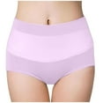 thumbnail image 2 of Mingw Womens Underwear Women's Solid High Waist Tummy Controlling Underwear Sexy Briefs, 2 of 5