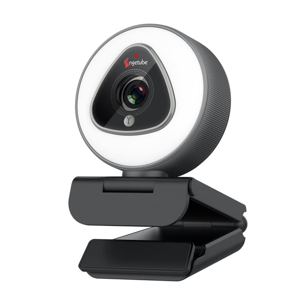 Webcam Angetube Streaming con luz anular 1080P con micrófono