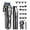 Black, variant on Clippers and Trimmers Set, Cordless Hair Clippers for Men, Barber Clippers Set, Silvery