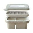 thumbnail image 2 of Lavabo para pinceles con paleta desmontable con tapa con soporte para pinceles Bañera Pincel para pintar Cubo de lavado para interior Pintura al óleo Soledad Cuenca del pincel, 2 of 10