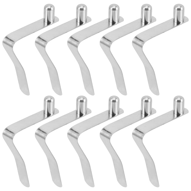 Miangastore 10Pcs Buckle V Shape Snap Clip Boat Spring Shrapnel for DIY Locking Tube