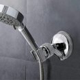 thumbnail image 2 of Base de soporte de ducha con ventosa potente Cabezal de ducha de baño Soporte de pared fijo (plata) Afortunado Sencillez, 2 of 3